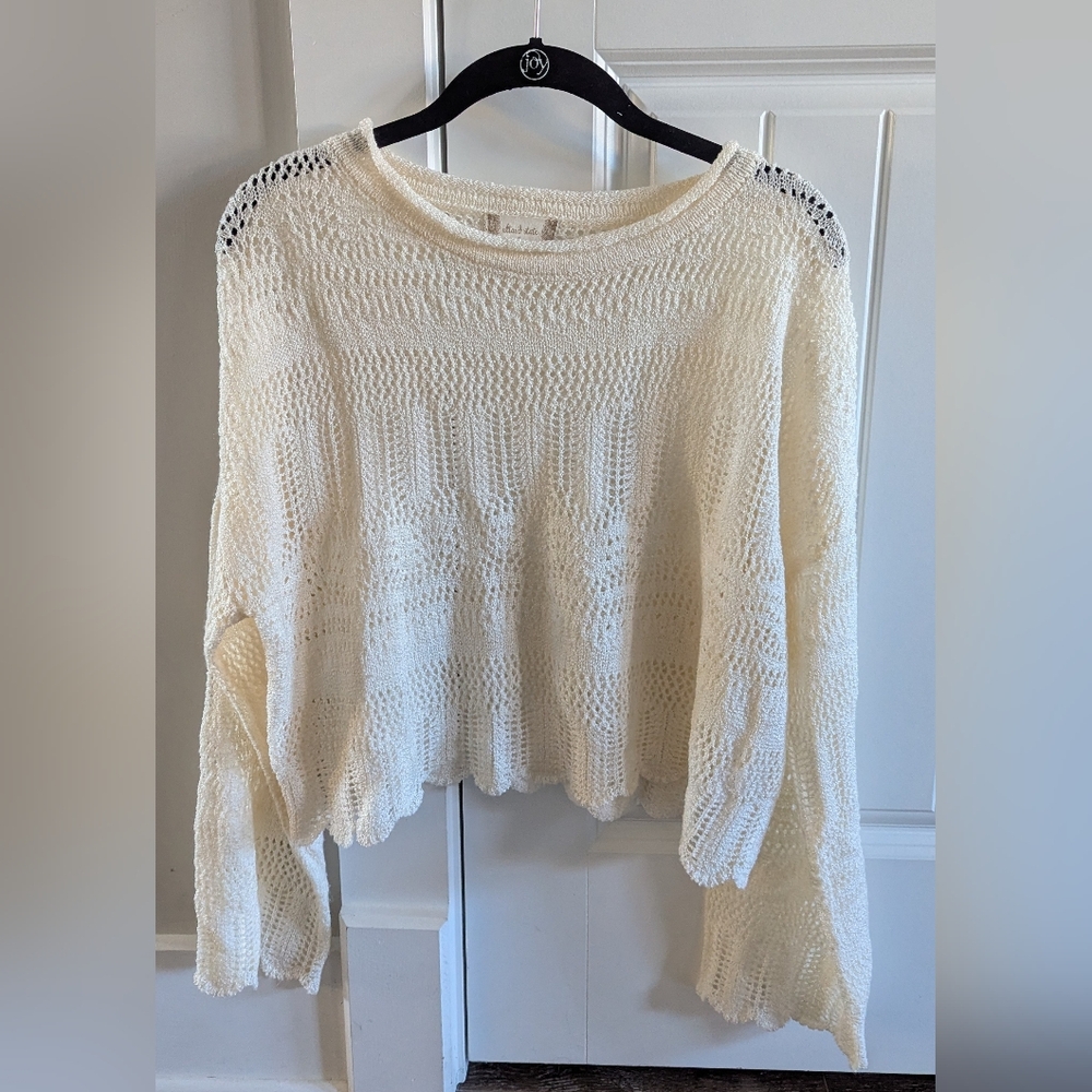 Altar'd State Cream Knit Sweater